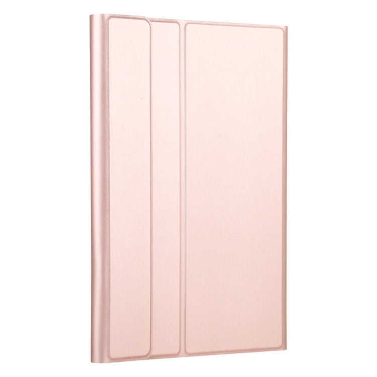 AM13 2 in 1 Removable Bluetooth Keyboard + Protective Leather Tablet Case with Holder for Lenovo Tab P11 Pro (TB-XJ706F)(Rose Gold) - Lenovo Keyboard by PMC TechLife | Online Shopping South Africa | PMC TechLife