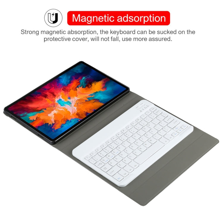 AM13 2 in 1 Removable Bluetooth Keyboard + Protective Leather Tablet Case with Holder for Lenovo Tab P11 Pro (TB-XJ706F)(Rose Gold) - Lenovo Keyboard by PMC TechLife | Online Shopping South Africa | PMC TechLife