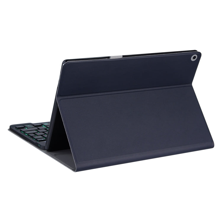 DY-M10ReL-S 2 in 1 Removable Bluetooth Keyboard + Protective Leather Tablet Case with Backlight & Holder for Lenovo Tab M10 FHD REL(Blue) - Lenovo Keyboard by PMC Jewellery | Online Shopping South Africa | PMC Jewellery