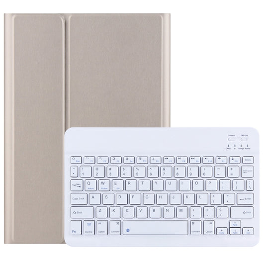 DY-P10 2 in 1 Removable Bluetooth Keyboard + Protective Leather Tablet Case with Holder for Lenovo Tab P10 10.1 inch(Gold) - Lenovo Keyboard by PMC Jewellery | Online Shopping South Africa | PMC Jewellery