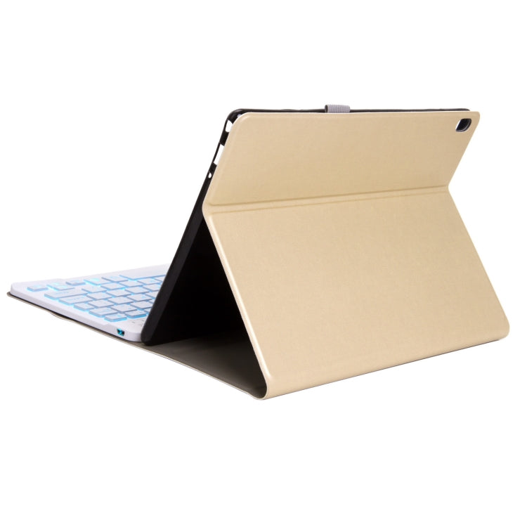DY-P10 2 in 1 Removable Bluetooth Keyboard + Protective Leather Tablet Case with Holder for Lenovo Tab P10 10.1 inch(Gold) - Lenovo Keyboard by PMC TechLife | Online Shopping South Africa | PMC TechLife