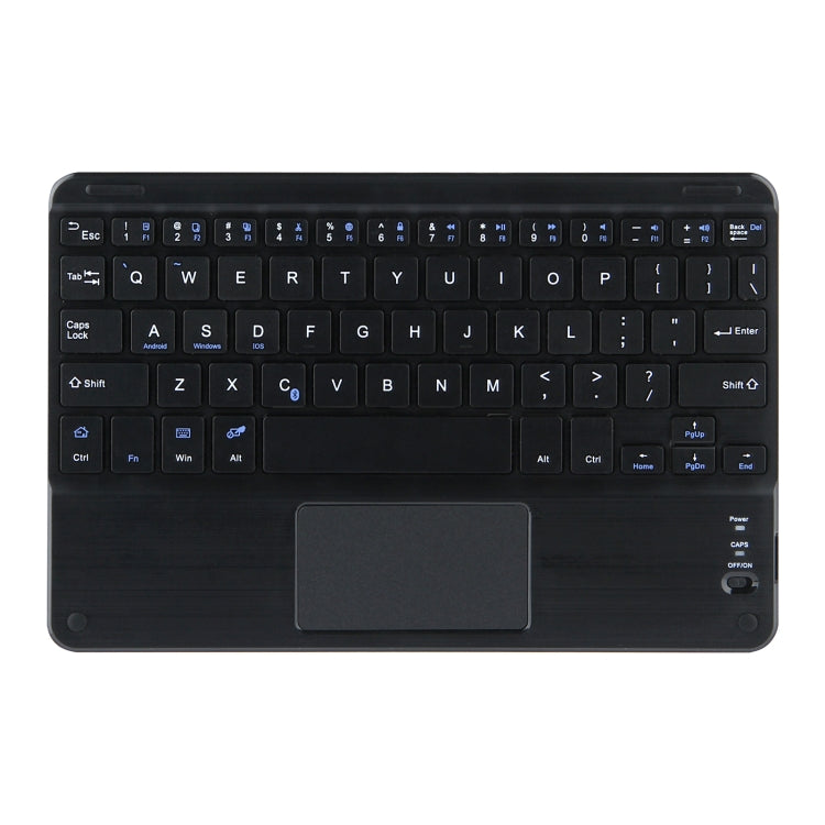 DY-E10 2 in 1 Removable Bluetooth Keyboard + Protective Leather Tablet Case with Touchpad & Holder for Lenovo Tab E10(Black) - Lenovo Keyboard by PMC Jewellery | Online Shopping South Africa | PMC Jewellery