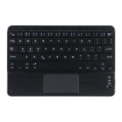 DY-E10 2 in 1 Removable Bluetooth Keyboard + Protective Leather Tablet Case with Touchpad & Holder for Lenovo Tab E10(Black) - Lenovo Keyboard by PMC Jewellery | Online Shopping South Africa | PMC Jewellery