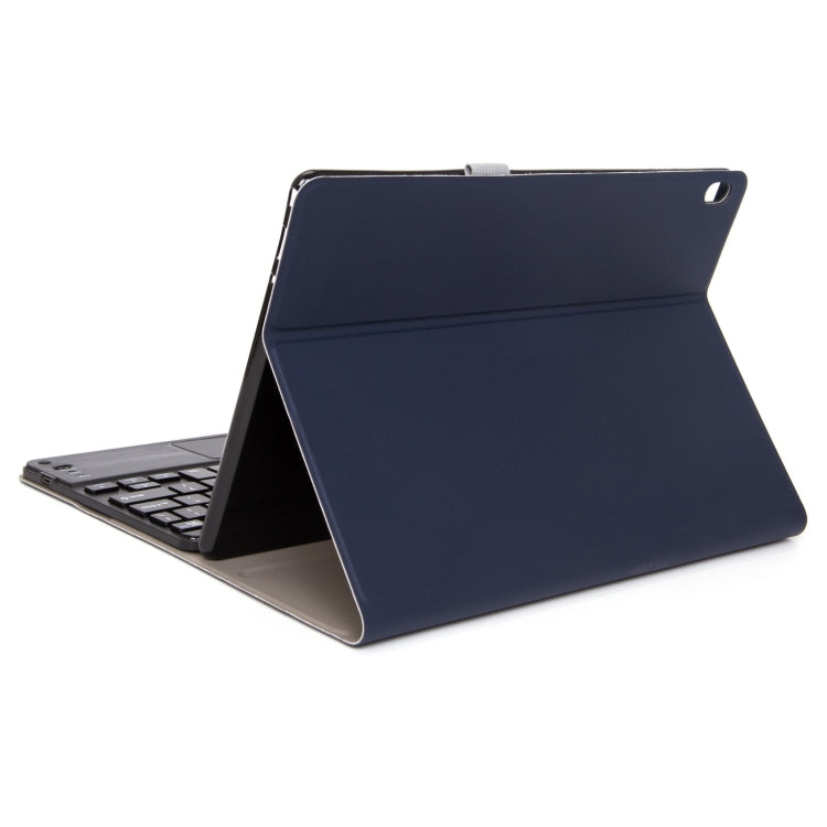 DY-E10 2 in 1 Removable Bluetooth Keyboard + Protective Leather Tablet Case with Touchpad & Holder for Lenovo Tab E10(Blue) - Lenovo Keyboard by PMC Jewellery | Online Shopping South Africa | PMC Jewellery