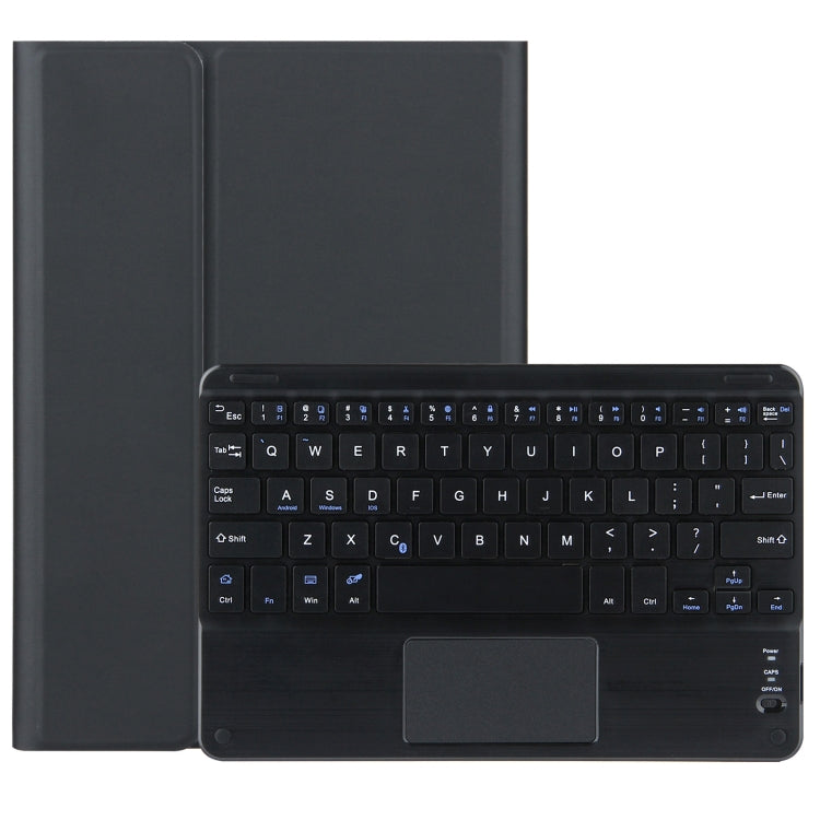 DY-M10ReL-C 2 in 1 Removable Bluetooth Keyboard + Protective Leather Tablet Case with Touchpad & Holder for Lenovo Tab M10 FHD REL(Black) - Lenovo Keyboard by PMC Jewellery | Online Shopping South Africa | PMC Jewellery