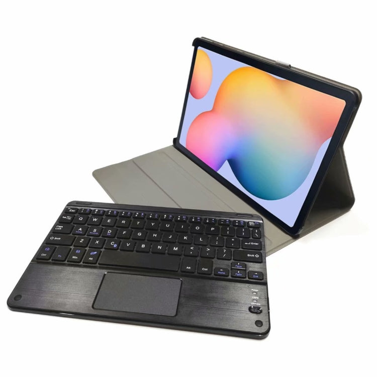 DY-P10-C 2 in 1 Removable Bluetooth Keyboard + Protective Leather Tablet Case with Touchpad & Holder for Lenovo Tab P10 10.1 inch(Black) - Lenovo Keyboard by PMC Jewellery | Online Shopping South Africa | PMC Jewellery