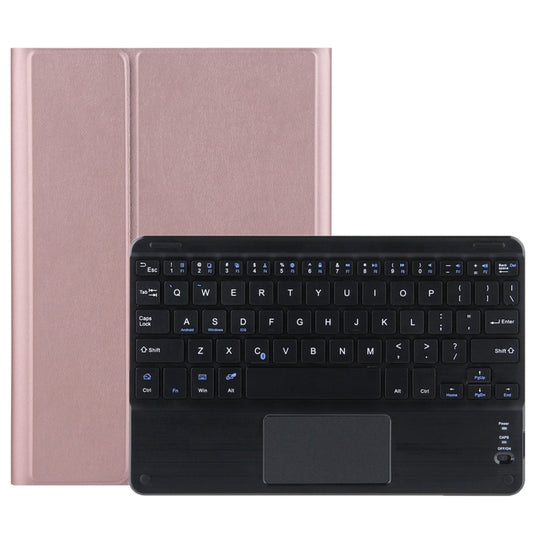 DY-P10-C 2 in 1 Removable Bluetooth Keyboard + Protective Leather Tablet Case with Touchpad & Holder for Lenovo Tab P10 10.1 inch(Rose Gold) - Lenovo Keyboard by PMC Jewellery | Online Shopping South Africa | PMC Jewellery