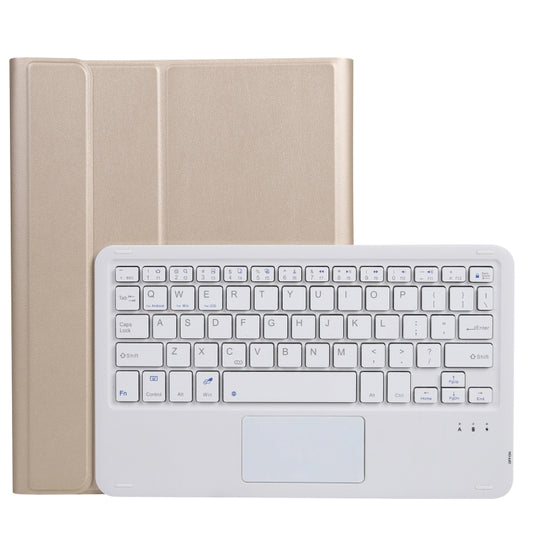 A11-A 2 in 1 Removable Bluetooth Keyboard + Protective Leather Tablet Case with Touchpad & Holder for iPad Pro 11 2021 / 2020 / 2018, iPad Air 2020(Gold) - For iPad Pro by PMC Jewellery | Online Shopping South Africa | PMC Jewellery