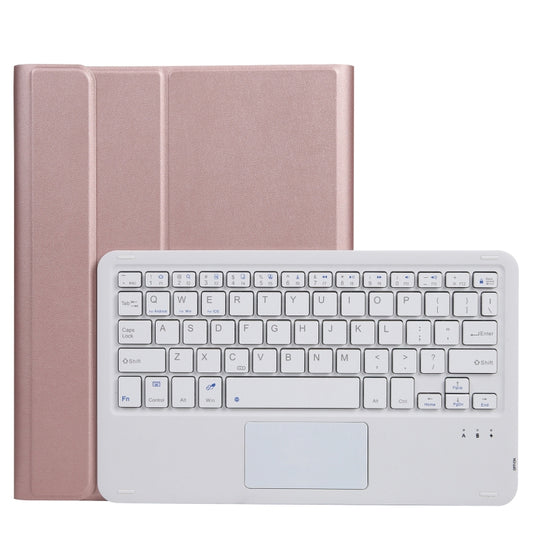 A11-A 2 in 1 Removable Bluetooth Keyboard + Protective Leather Tablet Case with Touchpad & Holder for iPad Pro 11 2021 / 2020 / 2018, iPad Air 2020(Rose Gold) - For iPad Pro by PMC Jewellery | Online Shopping South Africa | PMC Jewellery