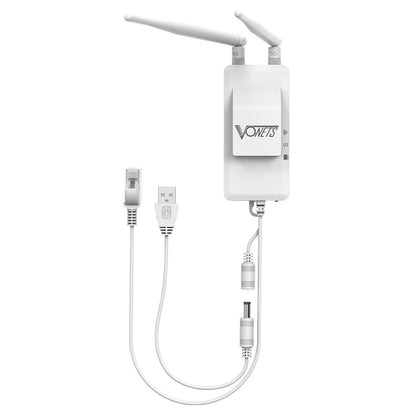 VONETS VAP11S-5G Mini Wireless Bridge 900Mbp WiFi Repeater with 2 Antennas & Fan (White) - Wireless Routers by VONETS | Online Shopping South Africa | PMC Jewellery | Buy Now Pay Later Mobicred