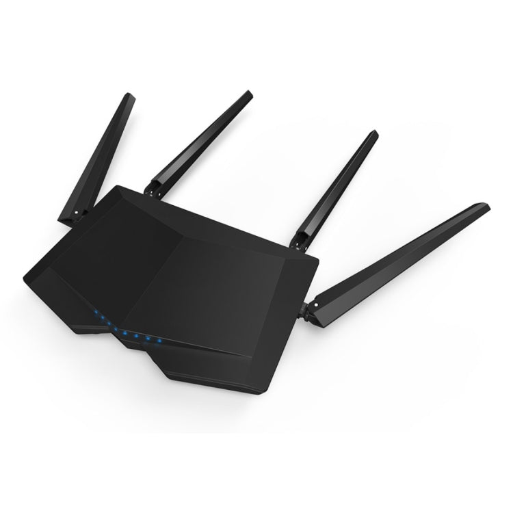 Tenda AC6 AC1200 Smart Dual-Band Wireless Router 5GHz 867Mbps + 2.4GHz 300Mbps WiFi Router with 4*5dBi External Antennas(Black) - Wireless Routers by Tenda | Online Shopping South Africa | PMC Jewellery | Buy Now Pay Later Mobicred