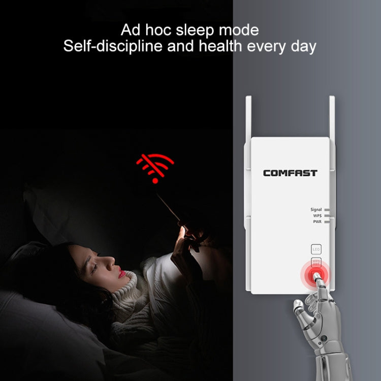 COMFAST CF-AC2100 2100Mbps Wireless WIFI Signal Amplifier Repeater Booster Network Router with 4 Antennas, EU Plug - free shipping - PMC Jewellery - Order now!