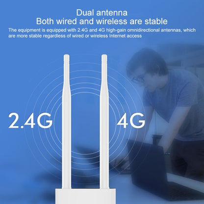 COMFAST CF-E5 300Mbps 4G Outdoor Waterproof Signal Amplifier Wireless Router Repeater WIFI Base Station with 2 Antennas, US Version - Wireless Routers by COMFAST | Online Shopping South Africa | PMC Jewellery | Buy Now Pay Later Mobicred