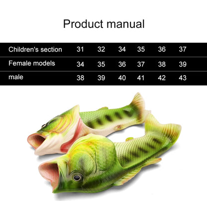 Fish Style EVA Material Summer Beach Sandals Simulation Fish Beach Slippers for Men, Size: 43# - Beach Shoes by PMC Jewellery | Online Shopping South Africa | PMC Jewellery