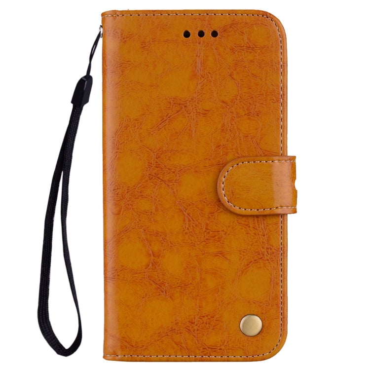 For Xiaomi  Mi A1 & 5X Business Style Oil Wax Texture Horizontal Flip Leather Case with Holder & Card Slots & Wallet & Lanyard(Yellow) - Xiaomi Cases by PMC Jewellery | Online Shopping South Africa | PMC Jewellery