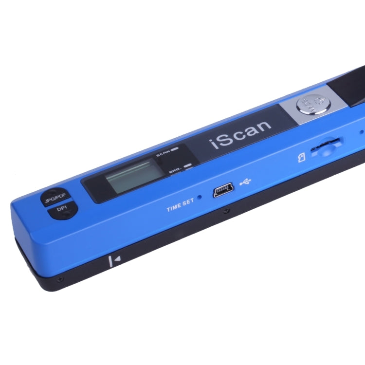 iScan01 Mobile Document Handheld Scanner with LED Display, A4 Contact Image Sensor(Blue) - Portable Scanner by PMC Jewellery | Online Shopping South Africa | PMC Jewellery | Buy Now Pay Later Mobicred