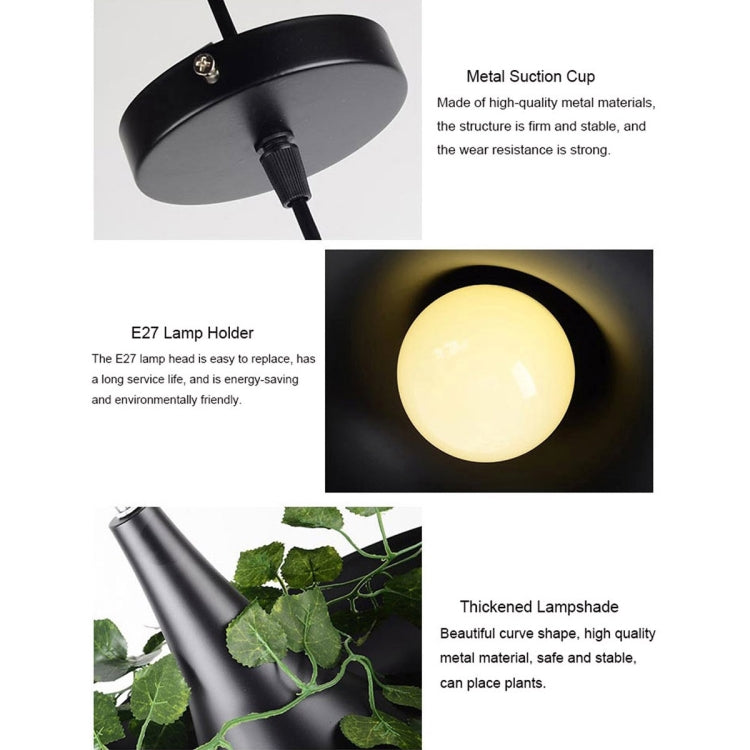Home Decoration LED Hanging Garden Plant Lamp Potted DIY Chandelier Lighting(Warm White) - free shipping - PMc TechLife - Order now!