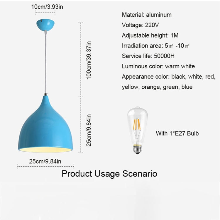 Restaurant Chandelier Simple Modern Single-head Dining Table Lamp Fashion Aisle Living Room Bar (Black) - Celling Lights & Chandeliers by YWXLight | Online Shopping South Africa | PMc TechLife | Buy Now Pay Later Mobicred