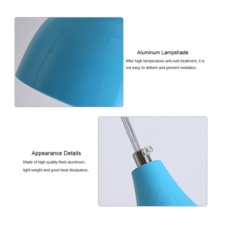 Restaurant Chandelier Simple Modern Single-head Dining Table Lamp Fashion Aisle Living Room Bar (Blue) - free shipping - PMc TechLife - Order now!