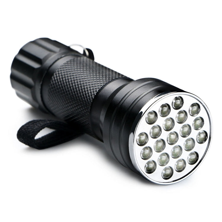 UV 21 LEDs 395NM Ultra Violet Torch LED Flashlight Light Lamp Detector for Dog Urine Pet Stains - LED Flashlight by PMC TechLife | Online Shopping South Africa | PMC TechLife