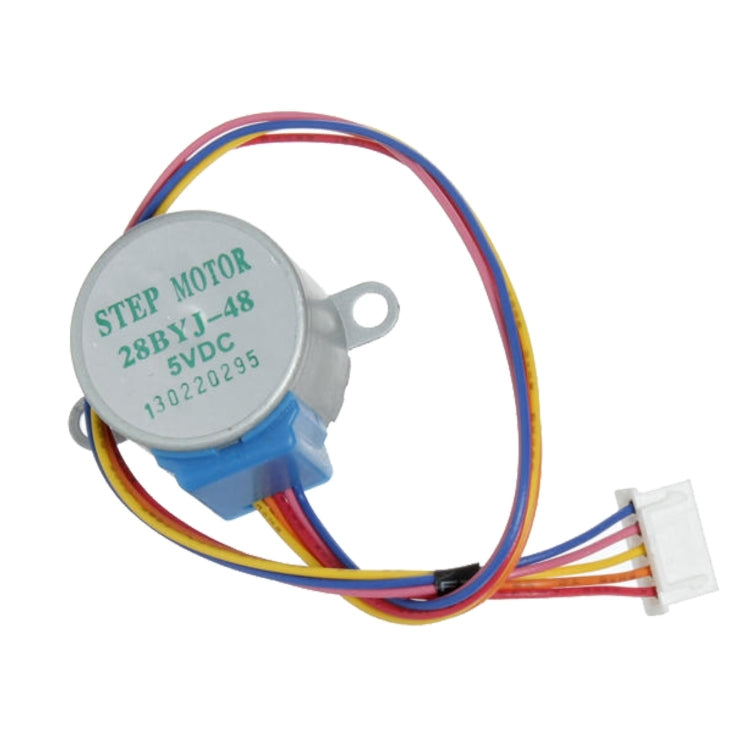 LDTR-WG0246 28YBJ-48 DC 5V 4 Phase 5 Wire Stepper Motor with ULN2003 Driver Board (Silver) - Motor Module by PMC TechLife | Online Shopping South Africa | PMC TechLife