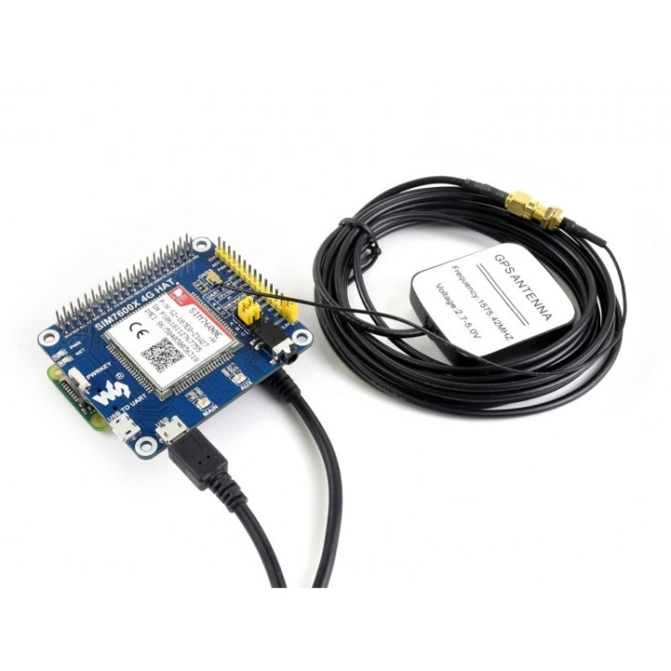 Waveshare 4G / 3G / 2G / GSM / GPRS / GNSS HAT for Raspberry Pi, LTE CAT4, for Southeast Asia, West Asia, Europe, Africa - free shipping - PMC TechLife - Order now!