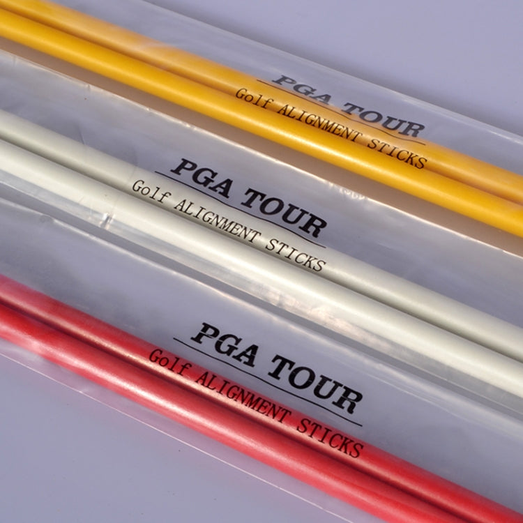 PGM 2 PCS Golf Alignment Sticks Fiberglass Training Aid Practice Rods for Correct Ball Direction(Color:White Size:With Package) - Golf Accessories by PGM | Online Shopping South Africa | PMC Jewellery