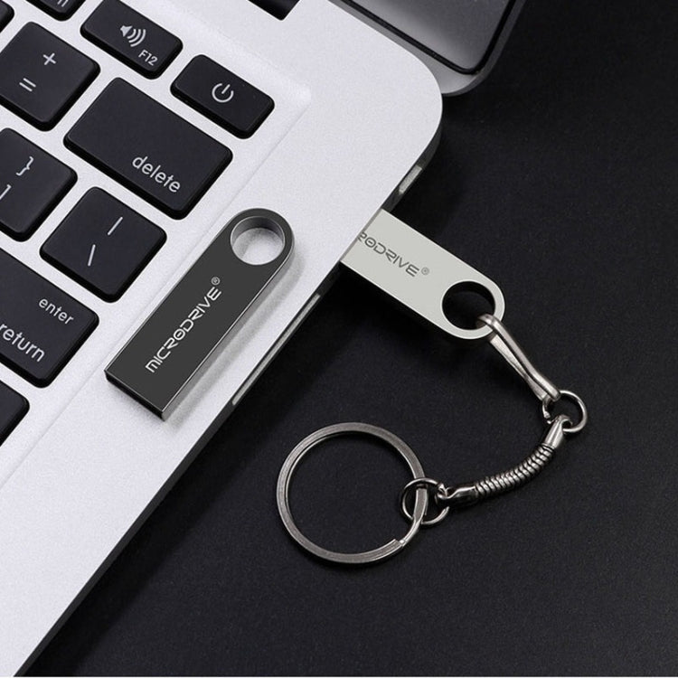 MicroDrive 128GB USB 2.0 Metal Waterproof High Speed U Disk(Grey) - free shipping - PMC Jewellery - Order now!