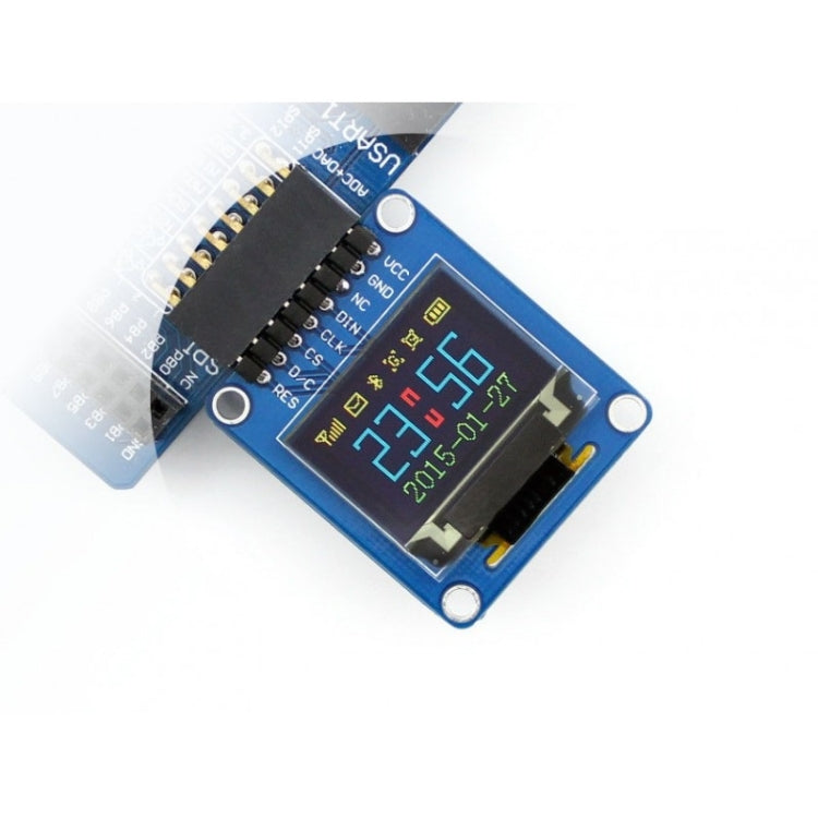 Waveshare 0.95 inch RGB OLED (A), SPI Interface, Curved Horizontal Pinheader - Modules Expansions Accessories by Waveshare | Online Shopping South Africa | PMC Jewellery | Buy Now Pay Later Mobicred