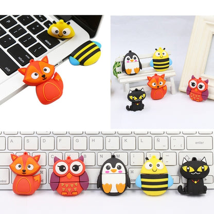 MicroDrive 128GB USB 2.0 Creative Cute Owl U Disk - USB Flash Drives by MicroDrive | Online Shopping South Africa | PMC Jewellery | Buy Now Pay Later Mobicred