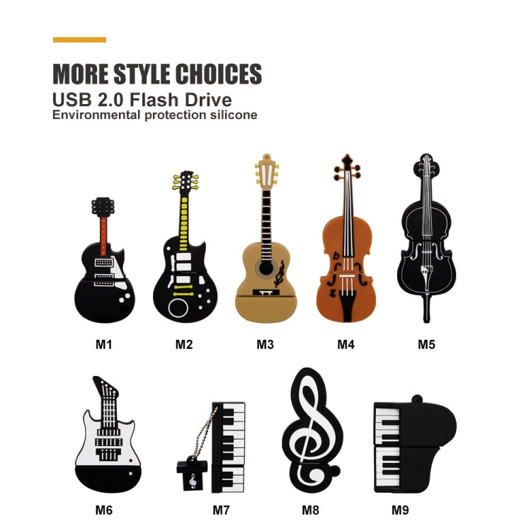 MicroDrive 128GB USB 2.0 Medium Violin U Disk - free shipping - PMC Jewellery - Order now!