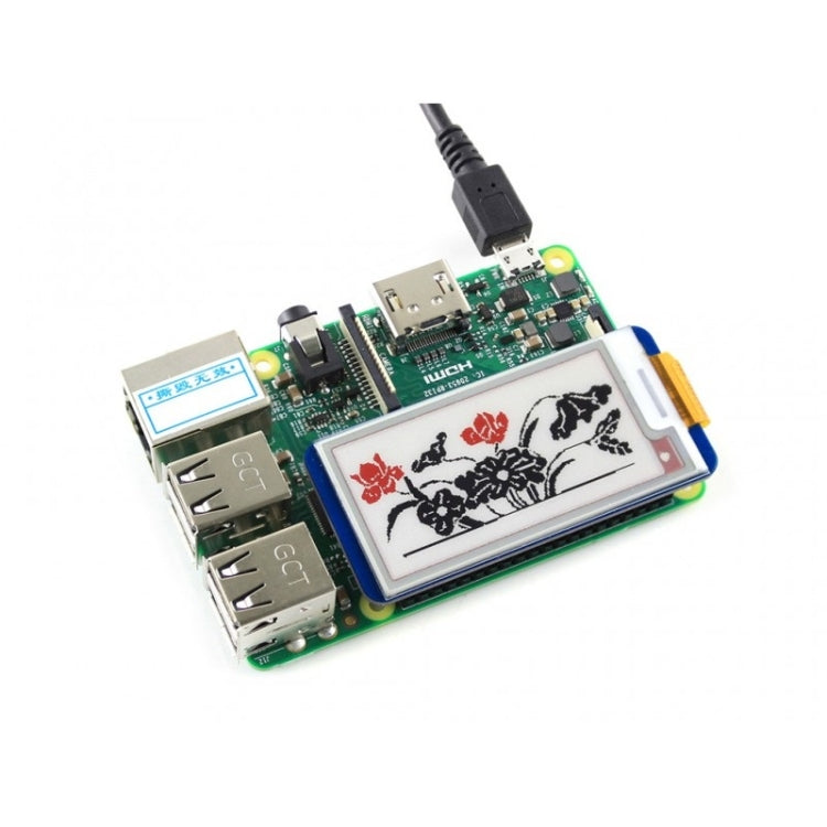 Waveshare 2.13 inch 212x104 Pixel Three-color E-Ink Display HAT (B) for Raspberry Pi - Modules Expansions Accessories by Waveshare | Online Shopping South Africa | PMC TechLife | Buy Now Pay Later Mobicred