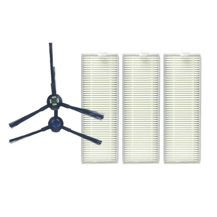 XI285 1 Pair I258 Side Brushes + 3 PCS I206 Filters for ILIFE X800 / A7 / A9 / X787 / X785 - For ILIFE Accessories by PMC TechLife | Online Shopping South Africa | PMC TechLife | Buy Now Pay Later Mobicred