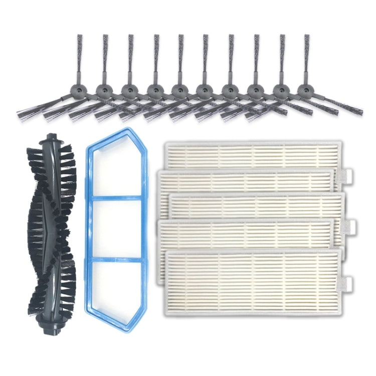 XI230 5 Pairs K614 Side Brushes + I205 Initial Effect Filter + 5 PCS I207 Filters + I203 Main Brush Set for ILIFE A4S - For ILIFE Accessories by PMC Jewellery | Online Shopping South Africa | PMC Jewellery | Buy Now Pay Later Mobicred