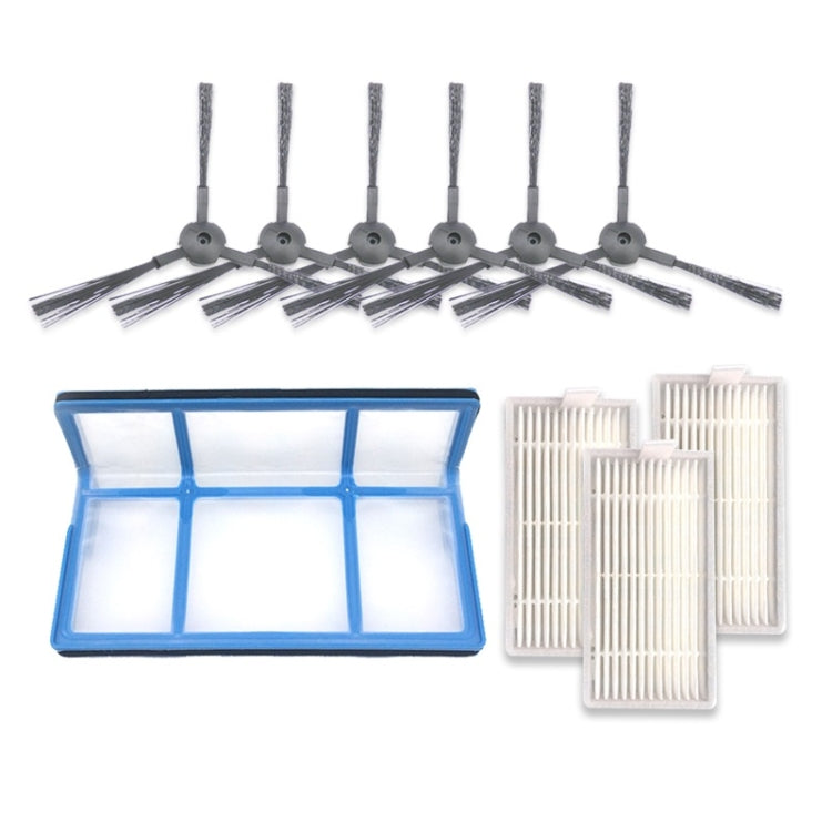 XI237 3 Pairs K614  Side Brushes + 3 PCS I208 Filters + I204 Filter Cotton Filter Set for ILIFE V5S Pro / V50 / V5S - free shipping - PMC Jewellery - Order now!