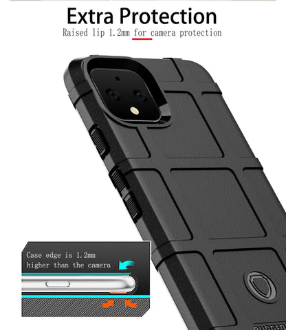 Shockproof Protector Cover Full Coverage Silicone Case for Google Pixel 4 (Black) - Google Cases by PMC Jewellery | Online Shopping South Africa | PMC Jewellery