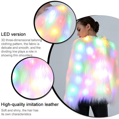 Cosplay Costumes Christmas And Halloween Night Costumes LED Colored Lights Show Clothes (Color:White With Light Size:S) - Clothing by PMC Jewellery | Online Shopping South Africa | PMC Jewellery