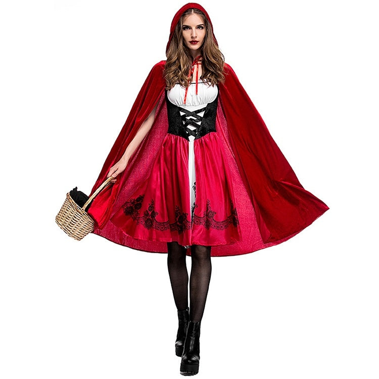 Little Red Riding Hood Costume For Adults Cosplay (Color:Red Size:XL) - Clothing by PMC TechLife | Online Shopping South Africa | PMC TechLife