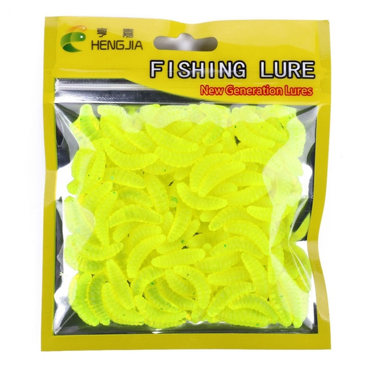 HENGJIA SO106 50 PCS 20mm Simulation Bread Bait Worms Crescent Soft Bait Horseback Fish Worm Bait Fishing Gear (Yellow) - Fishing Lures by HENGJIA | Online Shopping South Africa | PMC Jewellery