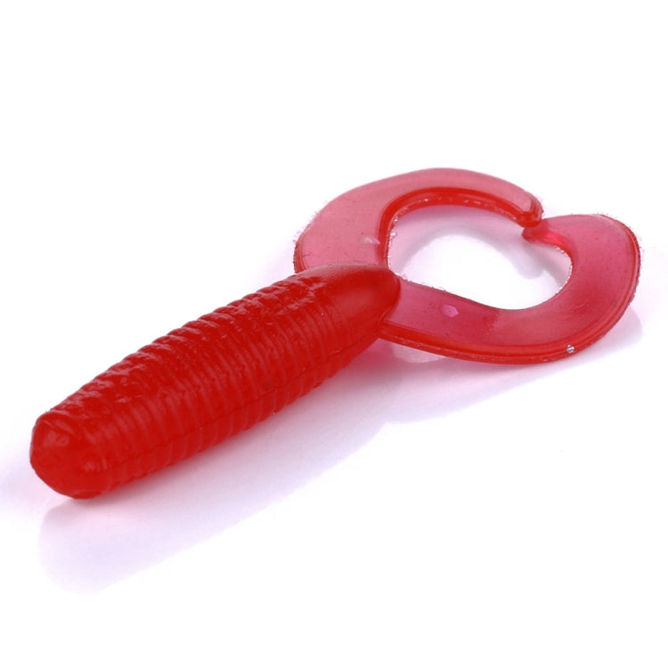 HENGJIA SO105 20 PCS 3.5cm/0.9g Double Tailed Bait Soft Bait for Sea Fishing (Red) - Fishing Lures by HENGJIA | Online Shopping South Africa | PMC TechLife