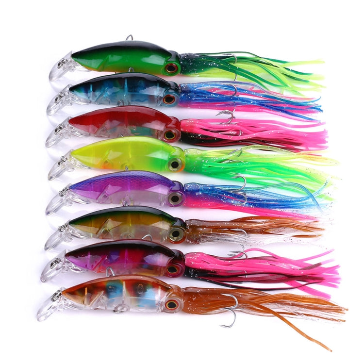 HENGJIA JIZ002 10cm/16.6g 8 PCS Big Octopus Squid Shaped Hard Baits Long Shot Fishing Lures Tackle Baits Fit Sea Fishing and Freshwater Fishing,Boxed - Fishing Lures by HENGJIA | Online Shopping South Africa | PMC Jewellery