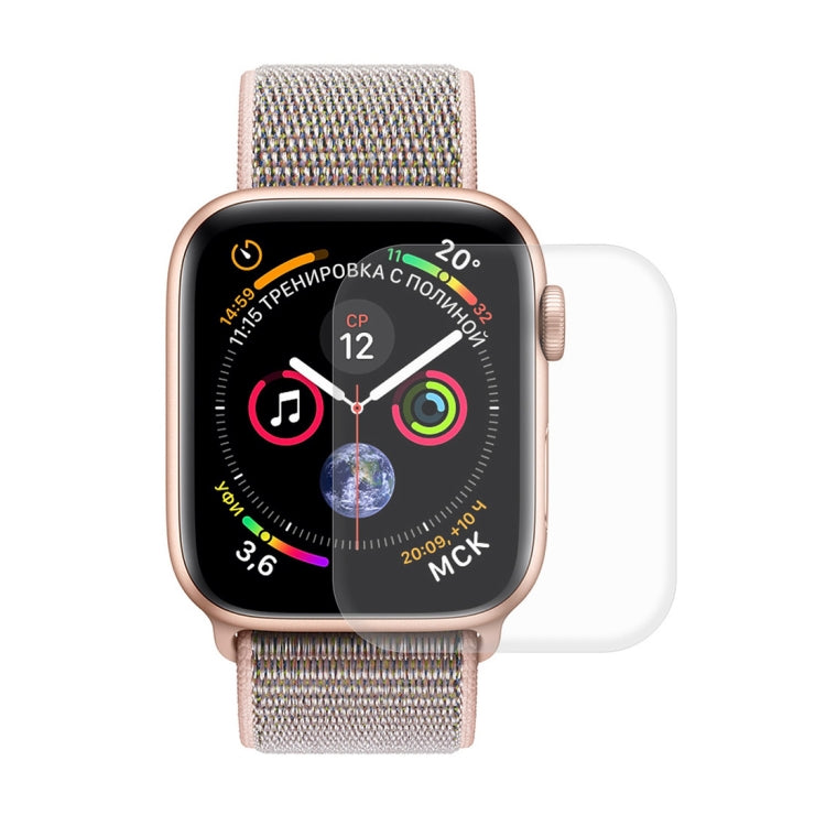 ENKAY Hat-Prince 2 in 1 TPU Semi-clad Protective Shell + 3D Full Screen PET Curved Heat Bending HD Screen Protector for Apple Watch Series 5 & 4 44mm(Black) - Watch Cases by ENKAY | Online Shopping South Africa | PMC TechLife | Buy Now Pay Later Mobicred