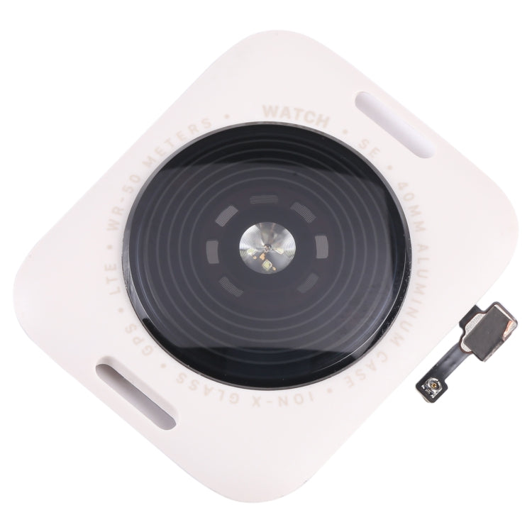 Glass Back Cover With Wireless Charging Coil For Apple Watch Series SE 2022 40mm GPS Edition(Starlight Color) - Back Cover by PMC TechLife | Online Shopping South Africa | PMC TechLife | Buy Now Pay Later Mobicred