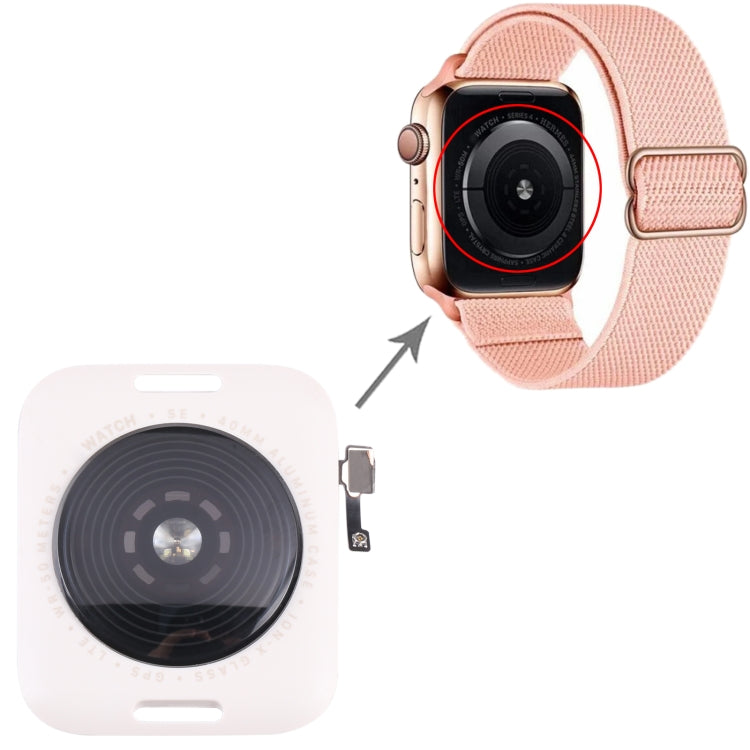 Glass Back Cover With Wireless Charging Coil For Apple Watch Series SE 2022 40mm GPS Edition(Starlight Color) - Back Cover by PMC Jewellery | Online Shopping South Africa | PMC Jewellery