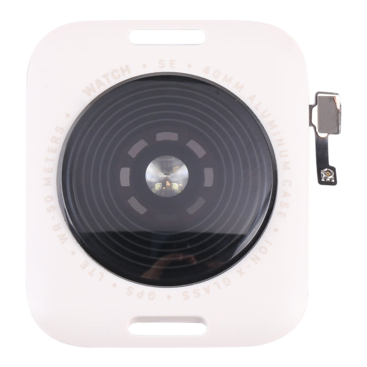 Glass Back Cover With Wireless Charging Coil For Apple Watch Series SE 2022 40mm LTE Edition (Starlight) - Back Cover by PMC TechLife | Online Shopping South Africa | PMC TechLife