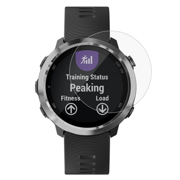 2 PCS ENKAY Hat-Prince for  Garmin Forerunner 645 0.2mm 9H Surface Hardness 2.15D Curved Edge Tempered Glass Screen Protector - Screen Protector by ENKAY | Online Shopping South Africa | PMC TechLife | Buy Now Pay Later Mobicred