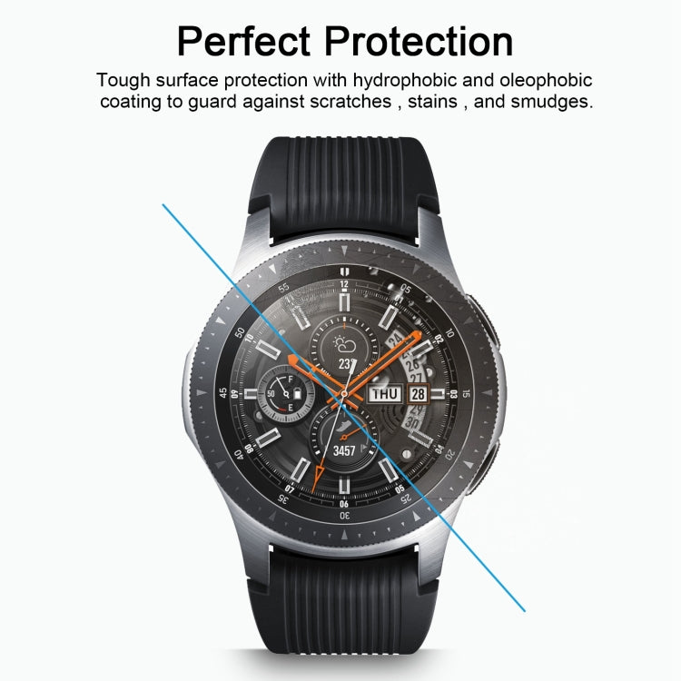 ENKAY Hat-Prince 0.2mm 9H 2.15D Curved Edge Tempered Glass Film for Galaxy Watch 46mm - Screen Protector by ENKAY | Online Shopping South Africa | PMC TechLife | Buy Now Pay Later Mobicred