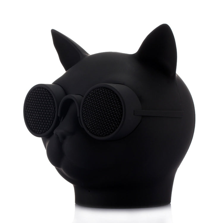 T8 Mini Cat Shape Stereo Wireless Bluetooth Speaker, Support Hands-free / TF Card / FM(Black) - Mini Speaker by PMC Jewellery | Online Shopping South Africa | PMC Jewellery