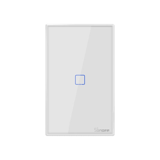 Sonoff T2 Touch 120mm Tempered Glass Panel Wall Switch Smart Home Light Touch Switch, Compatible with Alexa and Google Home, AC 100V-240V, US Plug - Smart Switch by PMC Jewellery | Online Shopping South Africa | PMC Jewellery