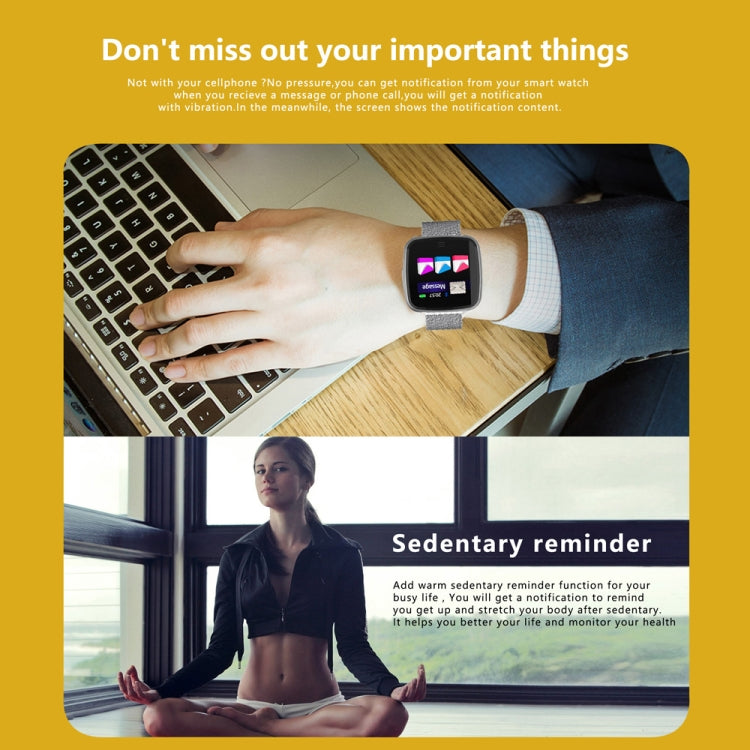 DTNO.1 G12 1.3 inches OLED Color Screen Smart Bracelet IP67 Waterproof, Nylon Watchband, Support Call Reminder /Heart Rate Monitoring /Sedentary Reminder /Multi-sport Mode(Black) - free shipping - PMC TechLife - Order now!